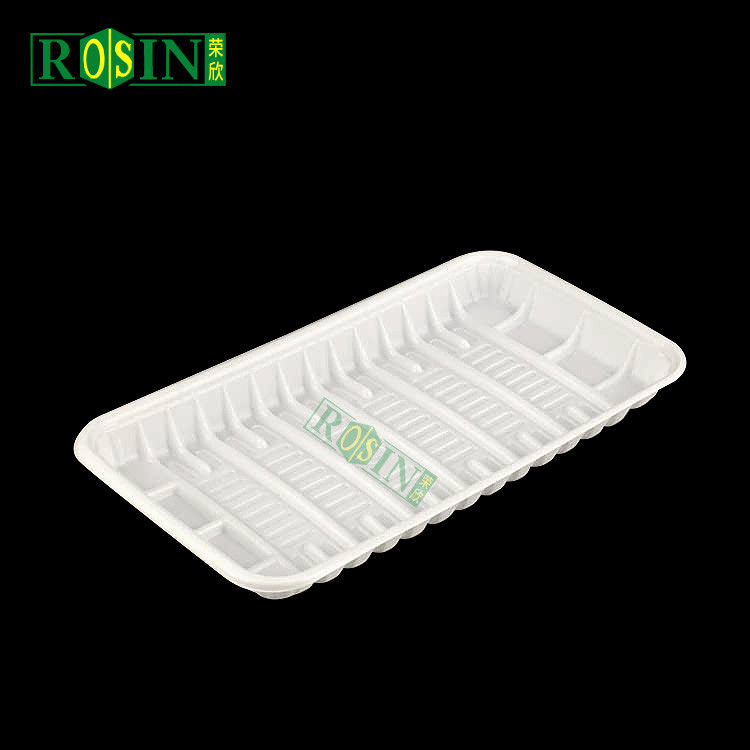 Disposable PP Rectangular Butchers Plastic Meat Trays For Frozen Meat And Seafood