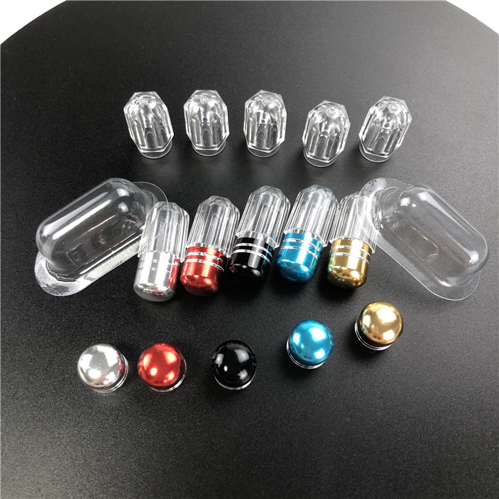Octagon Style Plastic Medicine Container With Metal Spout For Male Enhancementl Pills