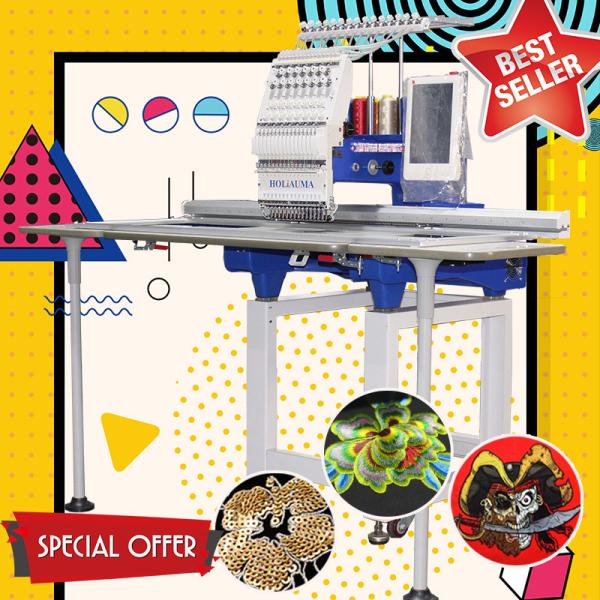360*1200mm large flat single head computerised embroidery machine like brother