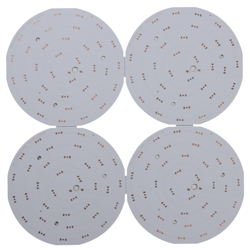 Aluminum OEM Thickness 0.2mm 4mm 94v0 PCB For Emergency Light