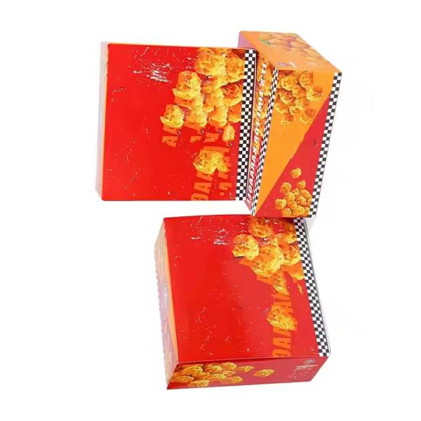 Wholesale Custom Fast Food Takeout Boxes for Hamburgers Fries Fried Chicken