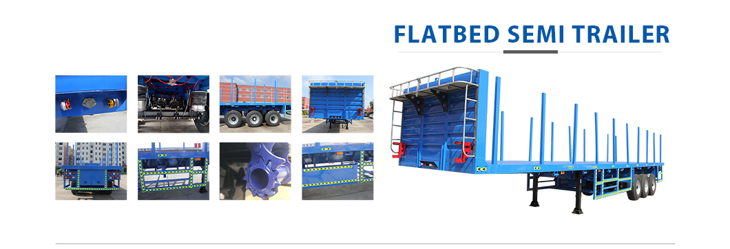 Fuwa BPW Optional Flatbed Semi Trailer for Versatile and Flexible Cargo Transportation