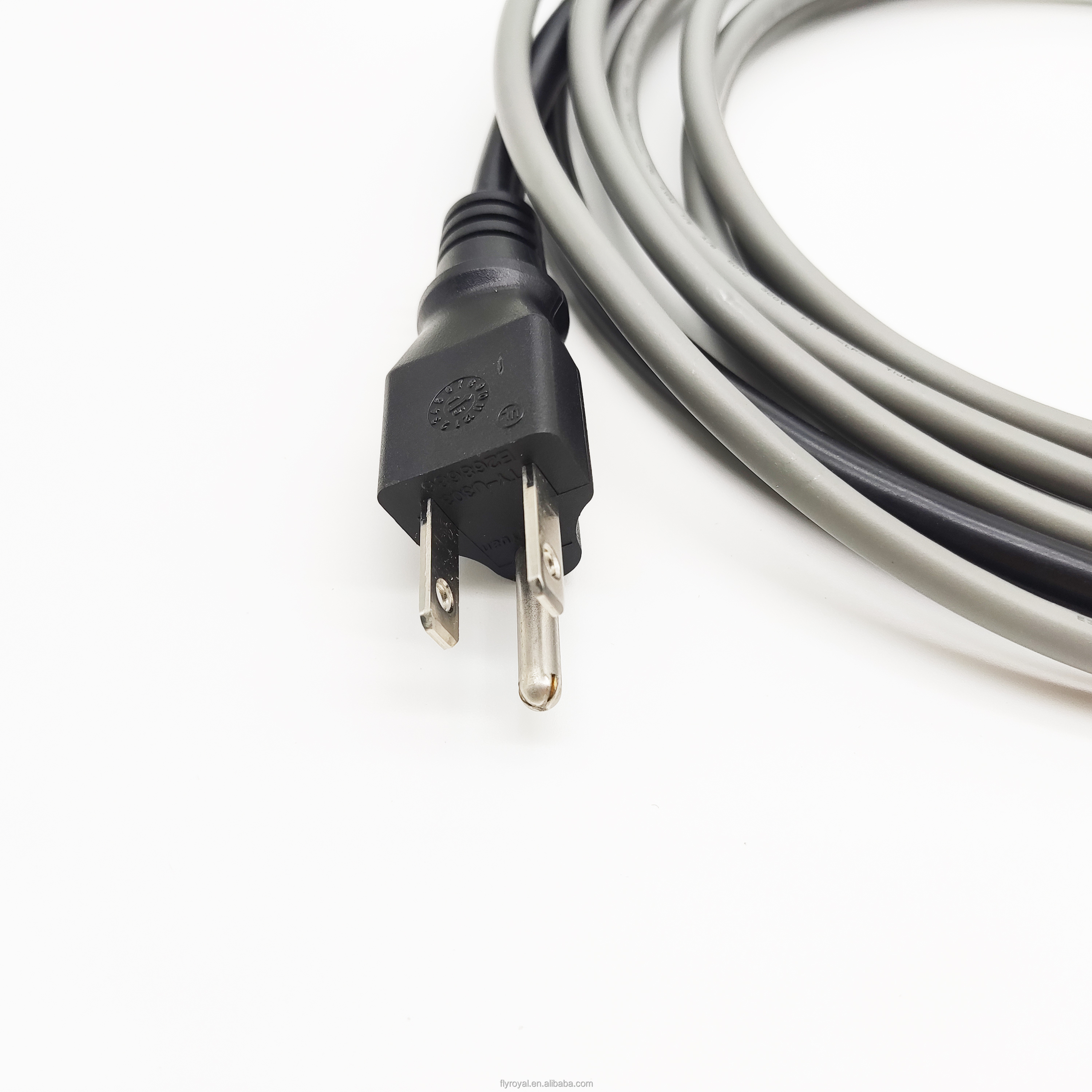 PVC Custom Automotive Wire Harnesses Electric Power Cords With Prong Plug Cable Assembly