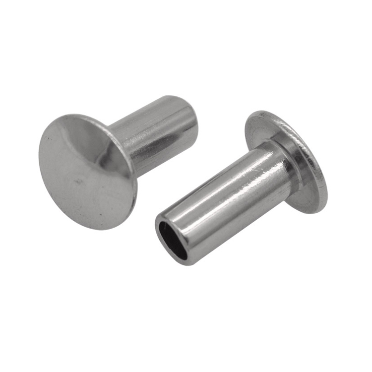 Custom Pan Head Semi Hollow Stainless Steel Rivet For Helmet