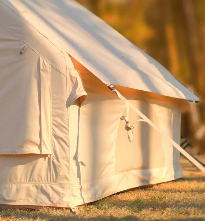 Wholesale Inflatable Air Tourist Tent Large Canvas Glamping Cabin Tent Family Outdoor Inflatable Camping Tent