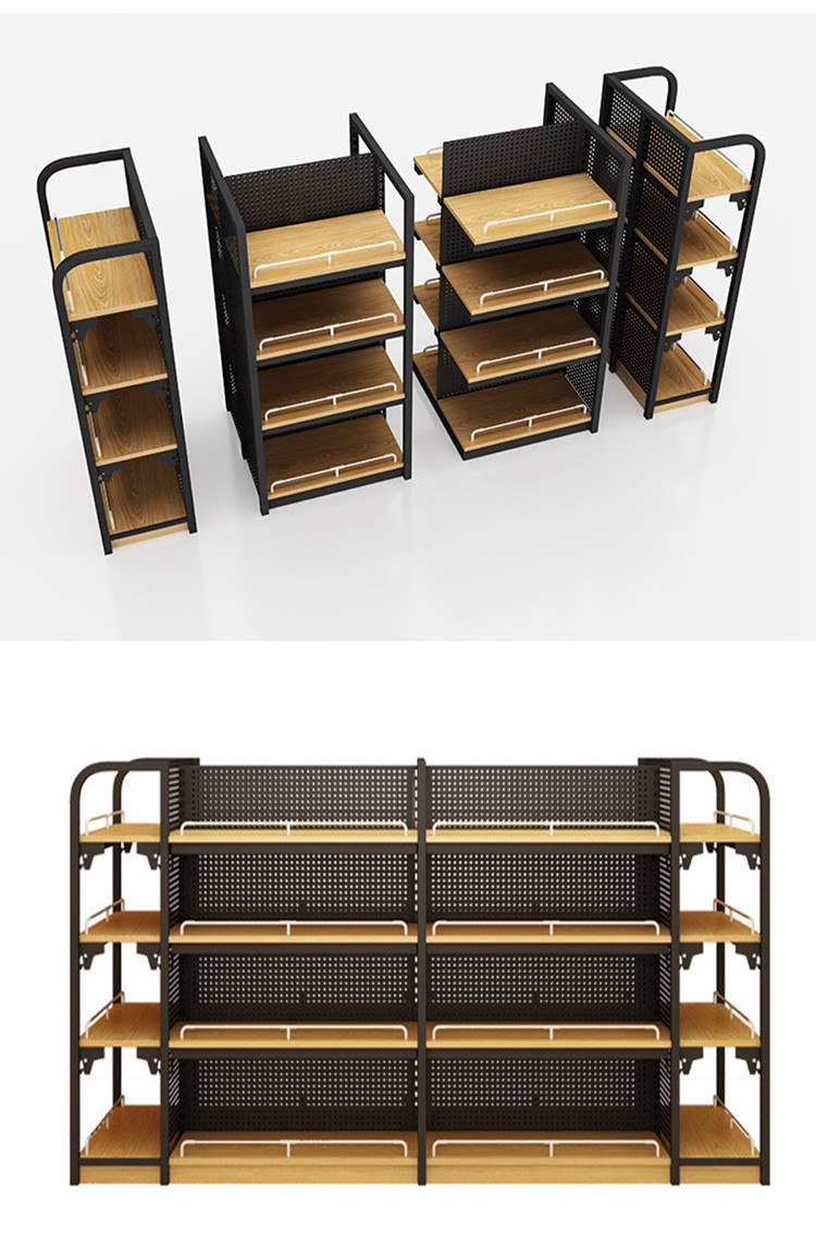 Modern Supermarket Display Shelving For Retail Store