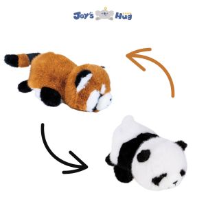  Dual Sided Original Reversible Plushie Raccoon And Panda Bear Transformable Plush Toys Manufactures