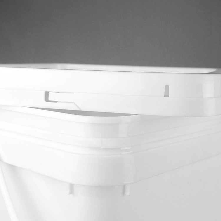Food Grade Square Plastic Bucket 5 Gallon 20 Litre With Lid And Handle
