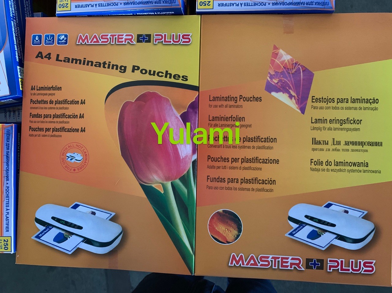A4 A3 80MIC 125MIC thermal hot PET laminating pouch film lamination pouches sheet laminate laminator roll film suppliers