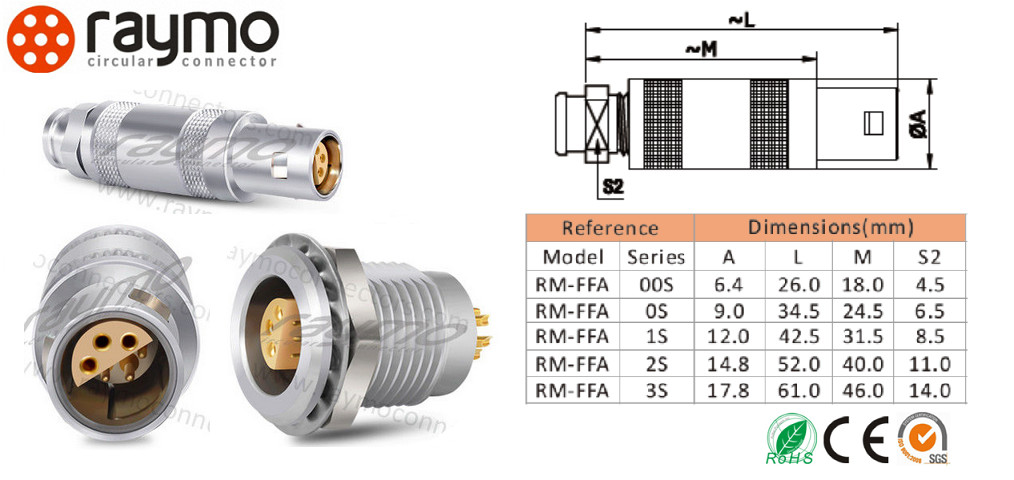 FFA ERA Half Moon Connector Custom Cable Assemblies Service Highly Compatible