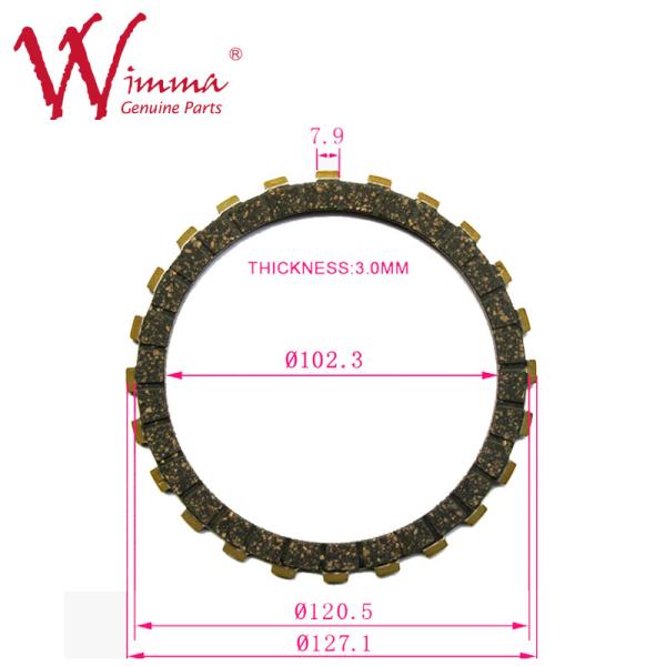Rubber Cork Clutch Plate Friction Plate High Quality 180 Hard Wearing Pulsar