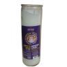 Buy cheap 100% paraffin wax white memorial glass candle sticked by printed label burns for from wholesalers
