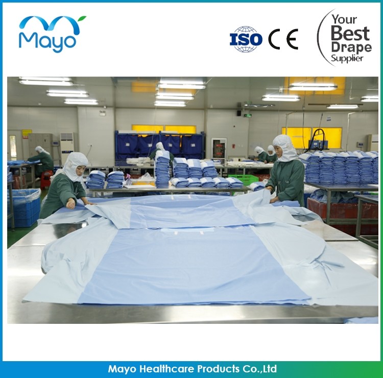 CE wholesale Disposable Sterile non woven surgical tur drapes pack disposable TUR pack