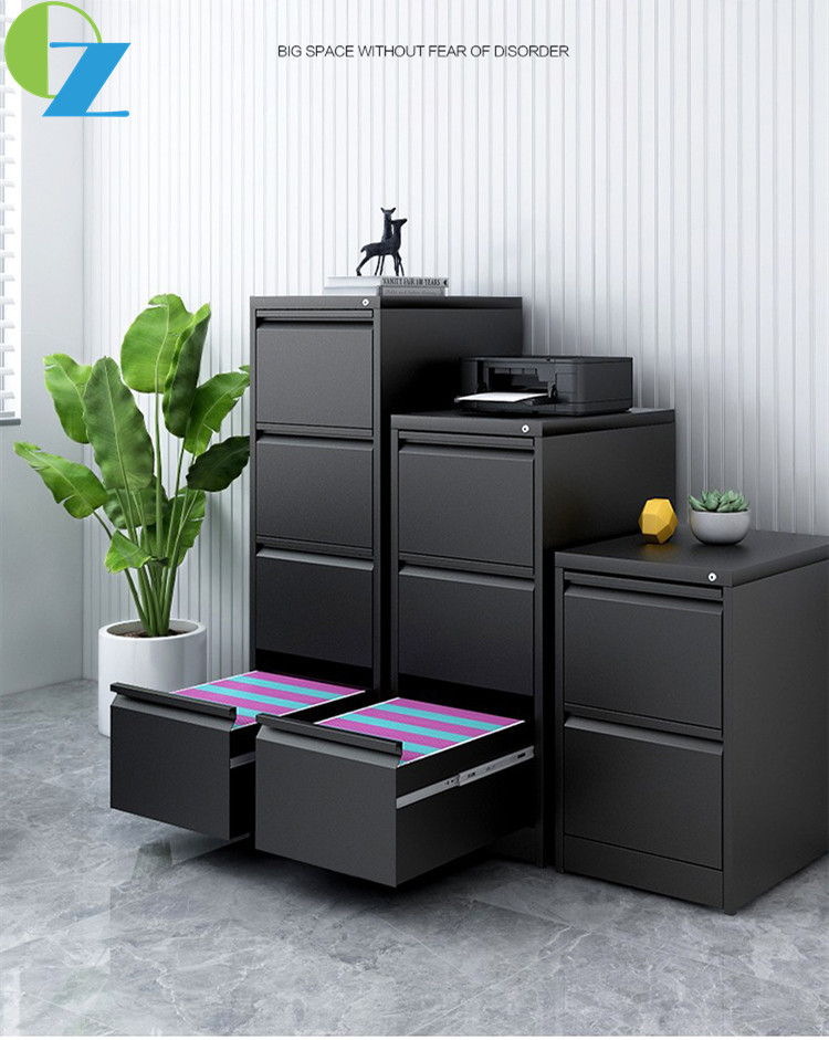 Large Storage 4 Drawer Vertical Filing Cabinet Office Steel Cupboard