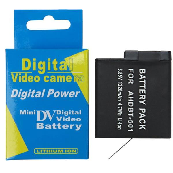 Go Pro Camera Accessories 1220mAh 3.85V Rechargeable Battery GoPro Hero 5