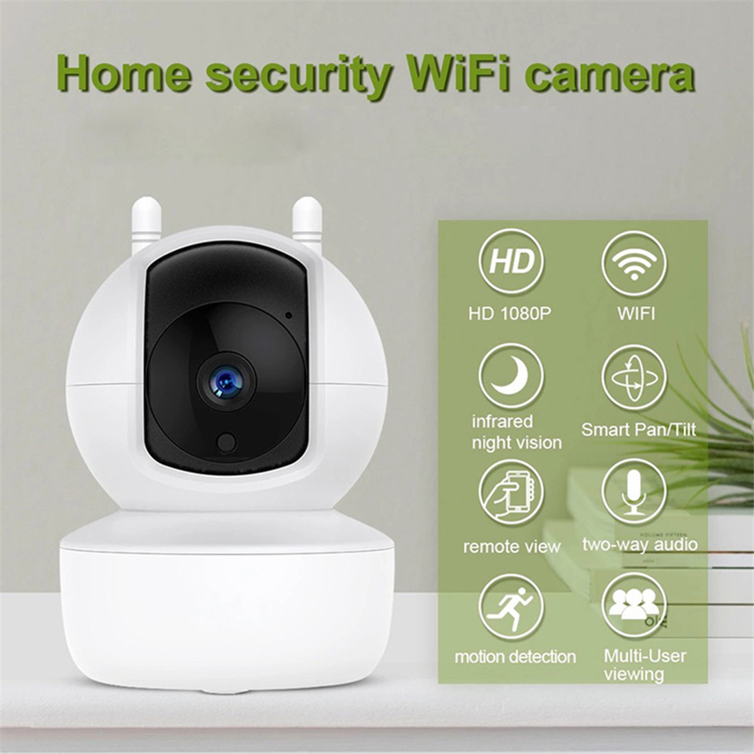 Unistone 2MP Indoor Wireless Smart Wi-Fi PTZ Camera(US-IW204)