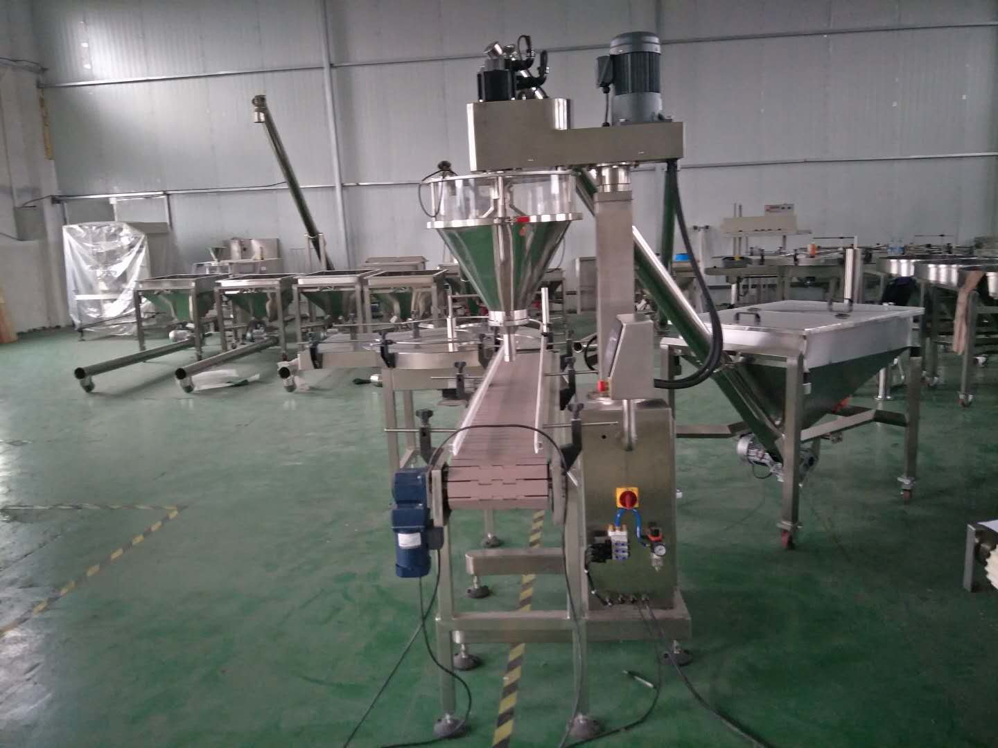 Baking / Chilli Powder Packing Machine High Speed 15 - 40 Bottles / Min Capacity