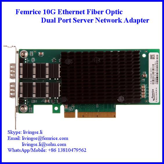 10 Gigabit Optical Fiber Server Application NIC SFP+ Network Adapter, Intel X520-SR2 (E10G42BFSR)