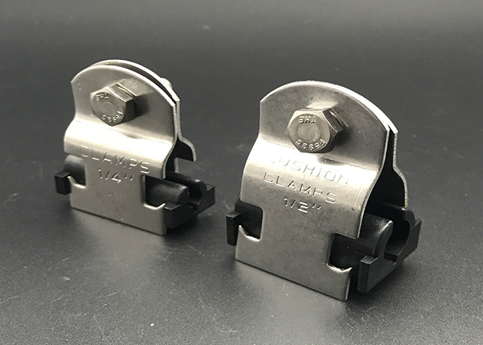 HDG Tube Unistrut Pipe Clamp Cushion Ss304 Gold Zinc Plated
