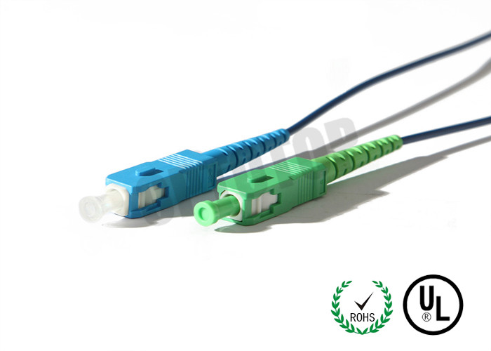 SC / APC Fiber Optic Jumper Cables Multimode OM2 2mm With Simplex Core
