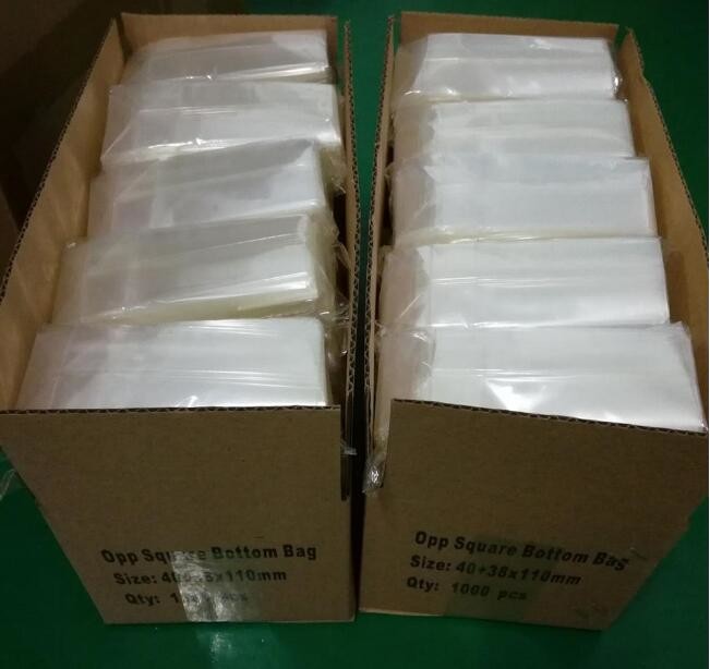 polypropylene Crystal Clear Cello Bags flat square block bottom opp bag,candy opp square bottom cello bag bagease packag