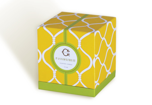 Printed 5mm Length 200gsm Gold Foil Packaging Box For Candle Gift