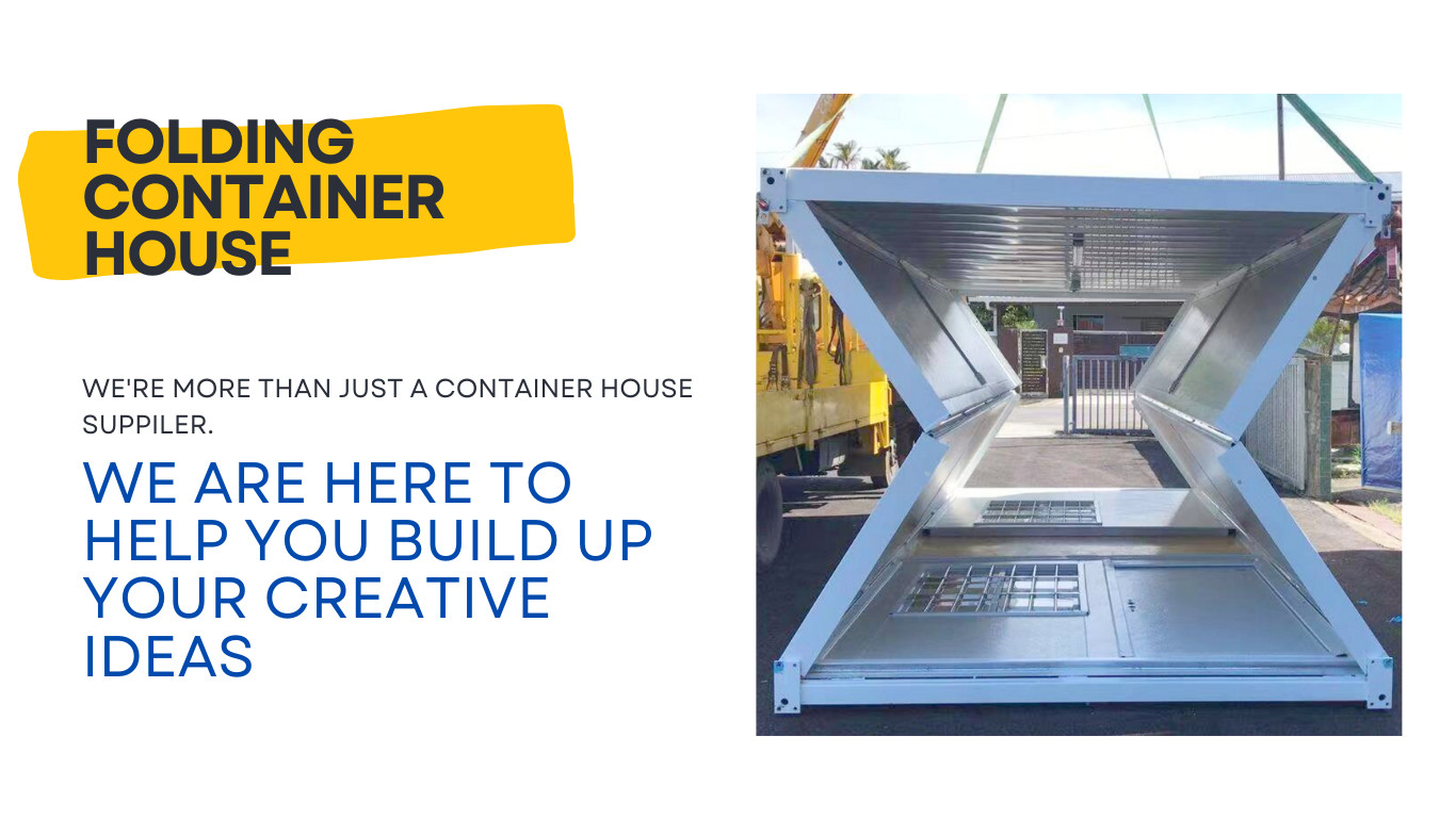 Temporary Fold Out Container Homes , 20ft Prefab Tiny Flat Pack Container Homes