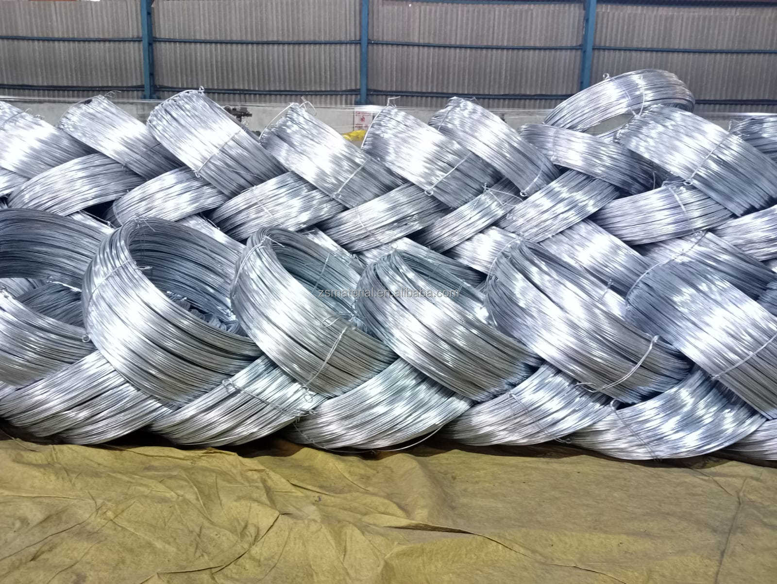 30%TT Advance 70% Balance Q235 Galvanized Steel Wire 1.3mm 2.3mm GI Wire Iron Rods for Building Construction Deformed Steel