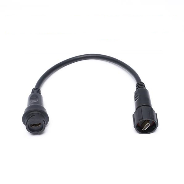 8-Pin Surface Mount Plastic Communication Cable Connectors Vga male To Female Cable