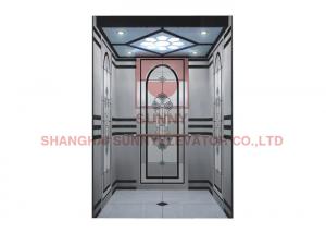  630kg With Stainless Steel Etching Machine Room Passenger Elevator Manufactures
