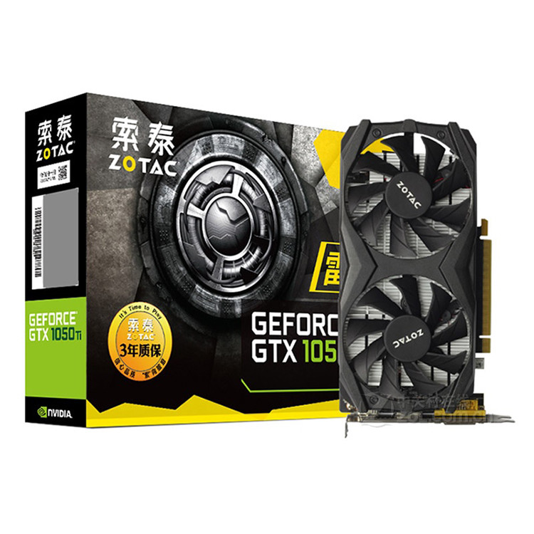 ZOTAC Nvidia Geforce GTX1050Ti 4gb ddr5 Hot Sale Chip Vga Card gaming laptop Gpu Video outut Dvi Desktop Graphics card