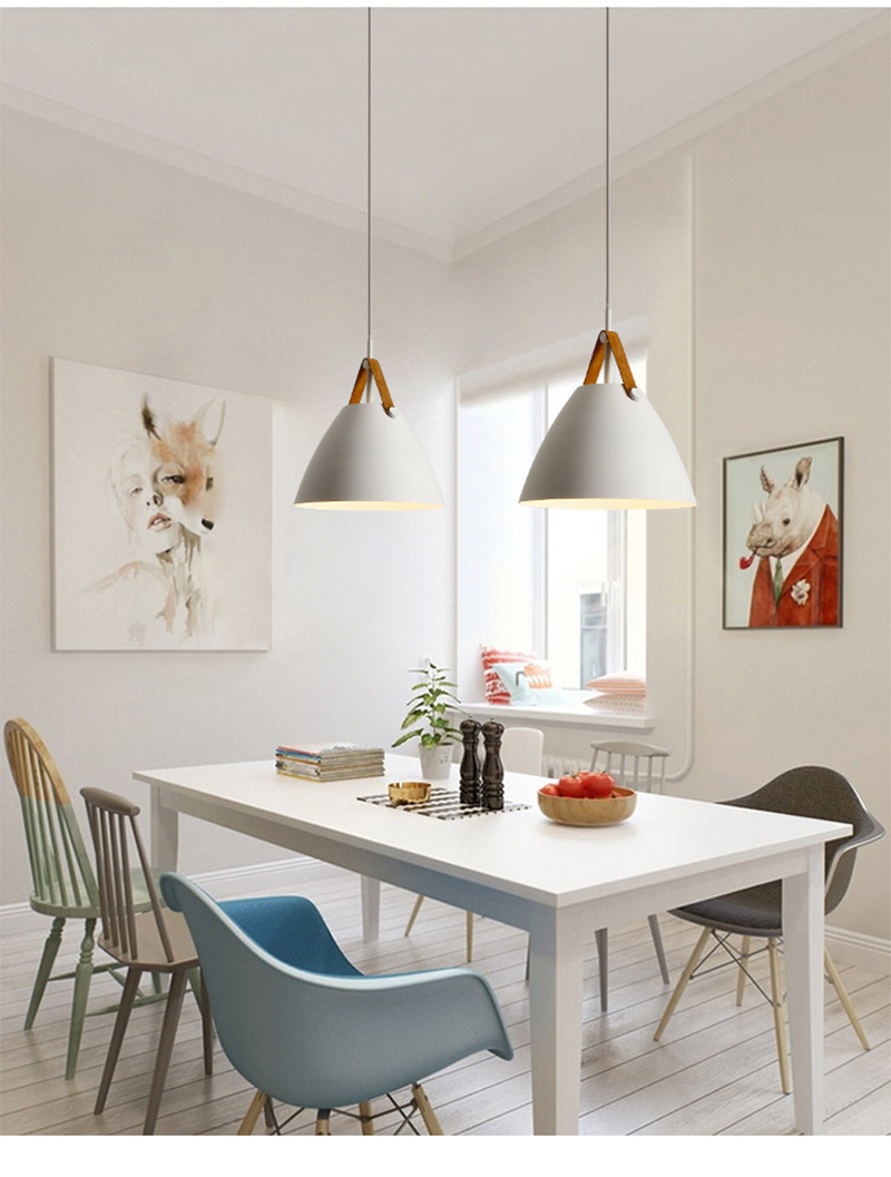 Restaurant Pendant Lighting Kitchen Pendant Lamp Dining room LED Light Black White Loft Lamp(WH-VP-193)