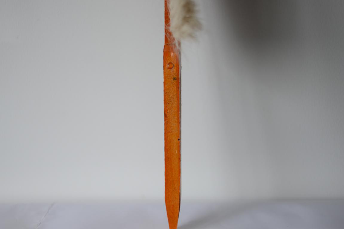 Single Row Bristle or Horsehair Red Paintting Wood Handle Bee Brush