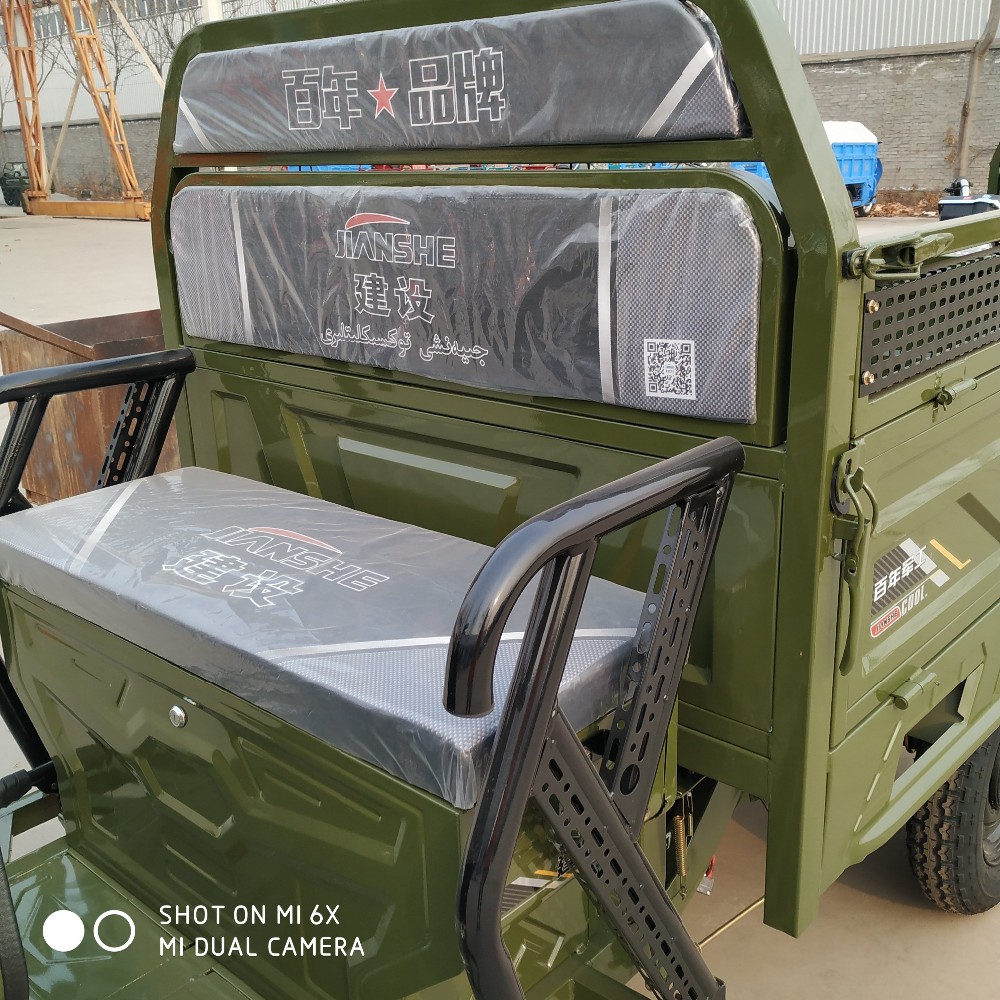 3 Wheel Electrically 60v 30Ah Solar Assisted Tricycle