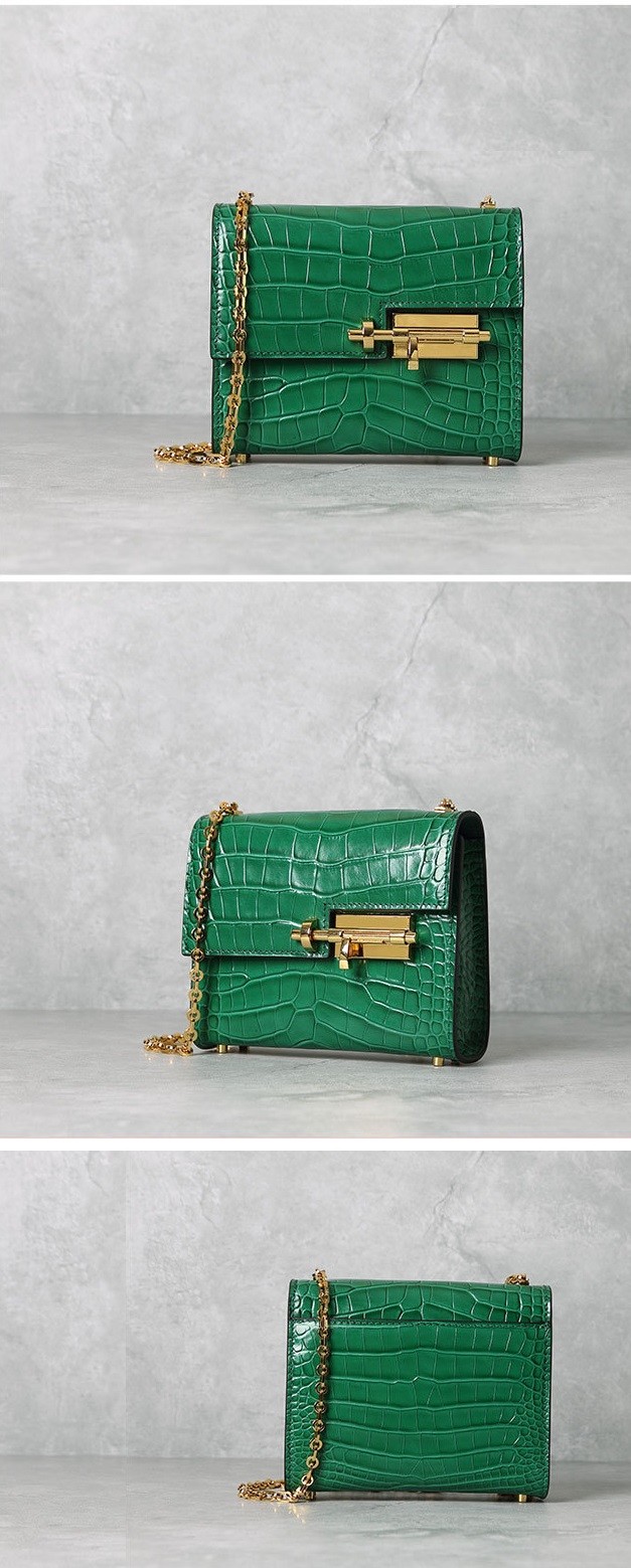 Black Crossbody Genuine Leather Shoulder Bags Barrel Shaped