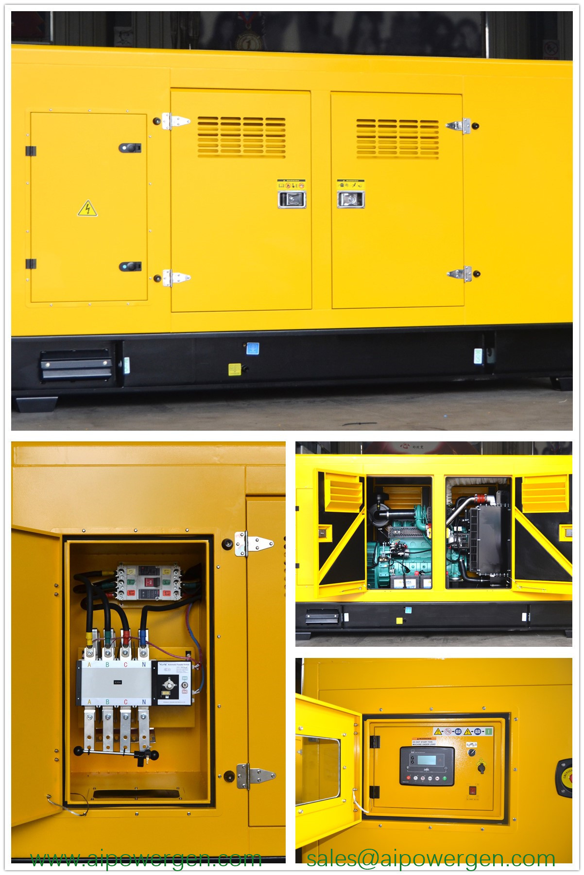 Original Usa Engine Cummins Generator Set 150kva With Silent 120kw Alternator