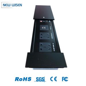 Customized Sliding Electrical Outlets Plug Sockets 16A Desk Mounted