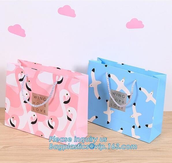 Full printed Luxury Paper Gift Bags Paper Carrier Bag Party Bag with Rope HandlesPersonalized Large Luxury Gift Shopping