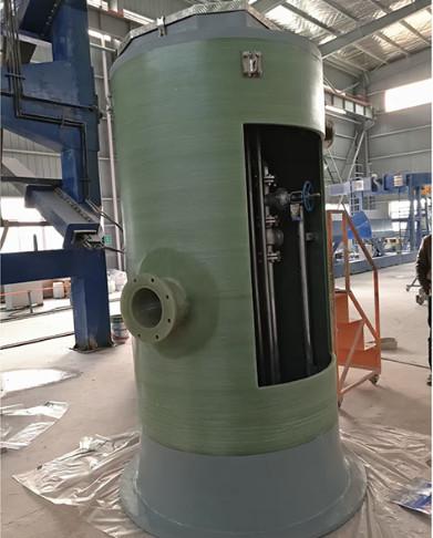 City Construcion Rainwater Commercial Sewage Lift Station FRP Integrated Lifting