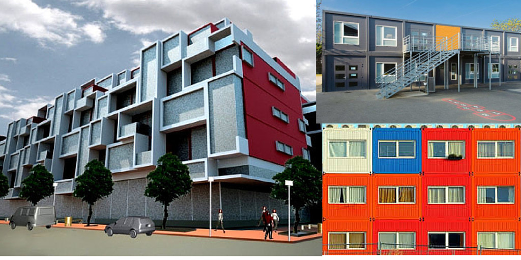 Exhibition Center Prefab Shipping Container Homes / Prefab Storage Container Homes With Yards
