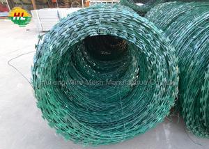 China Razor Concertina Wire Galvanised Steel Garden Fence Helical Barbed Wire Coiled Concertina Type Security on sale