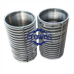 Customized Stainless Steel Wedge Wire Mesh Filter Pipe Wedge V Wire Wrapped