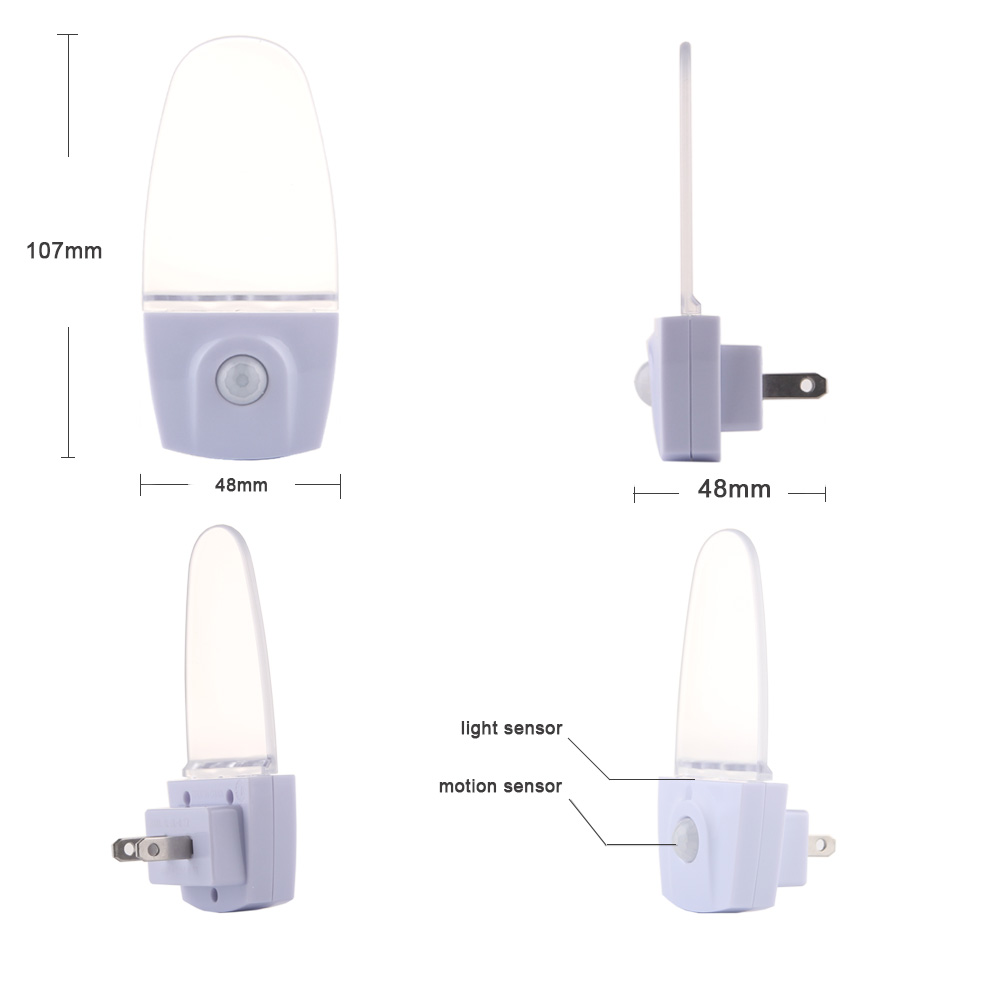 2700K Motion Sensor LED Light Plug In Sensor Night Lights Warm White