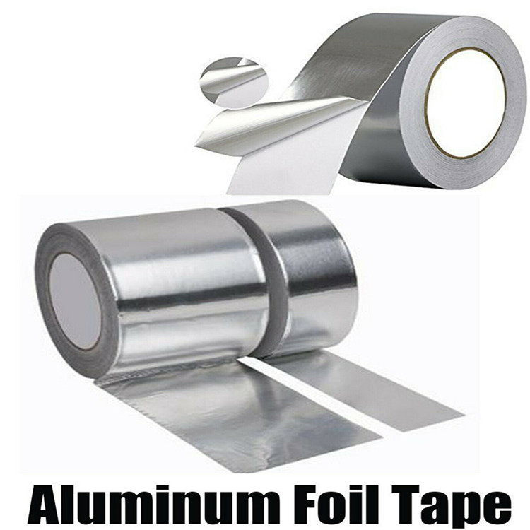 Strong Holding Aluminum Foil Adhesive Tape 50 / 75 / 100mm 36 Micron