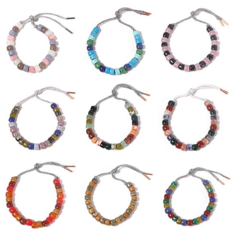 Howlite Natural Stone And Blotch Forte Beads Bracelet Classic Style For Daily
