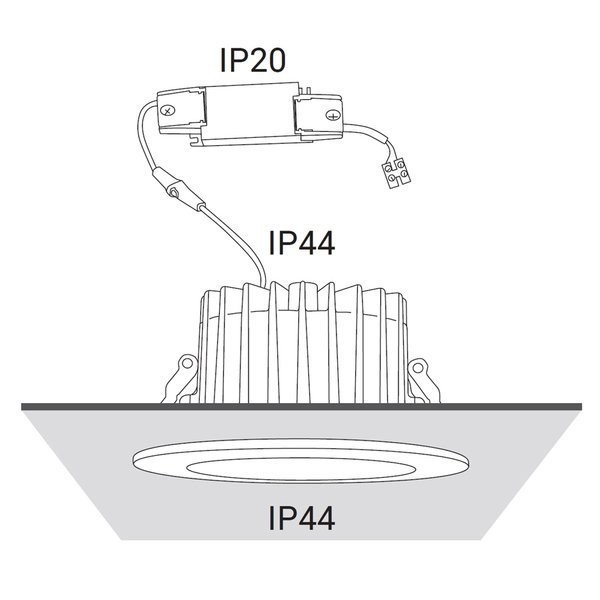 Energy Saving Quantum Downlight 7W 700LM 4000K Recessed LED Downlight