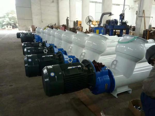 Industrial Tubular Screw Conveyor Safety Customized Screw Length Maintenance -