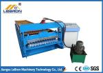  Hydraulic Cut Corrugated Sheet Roll Forming Machine , Sheet Metal Corrugating Machine 8-12m/min Manufactures