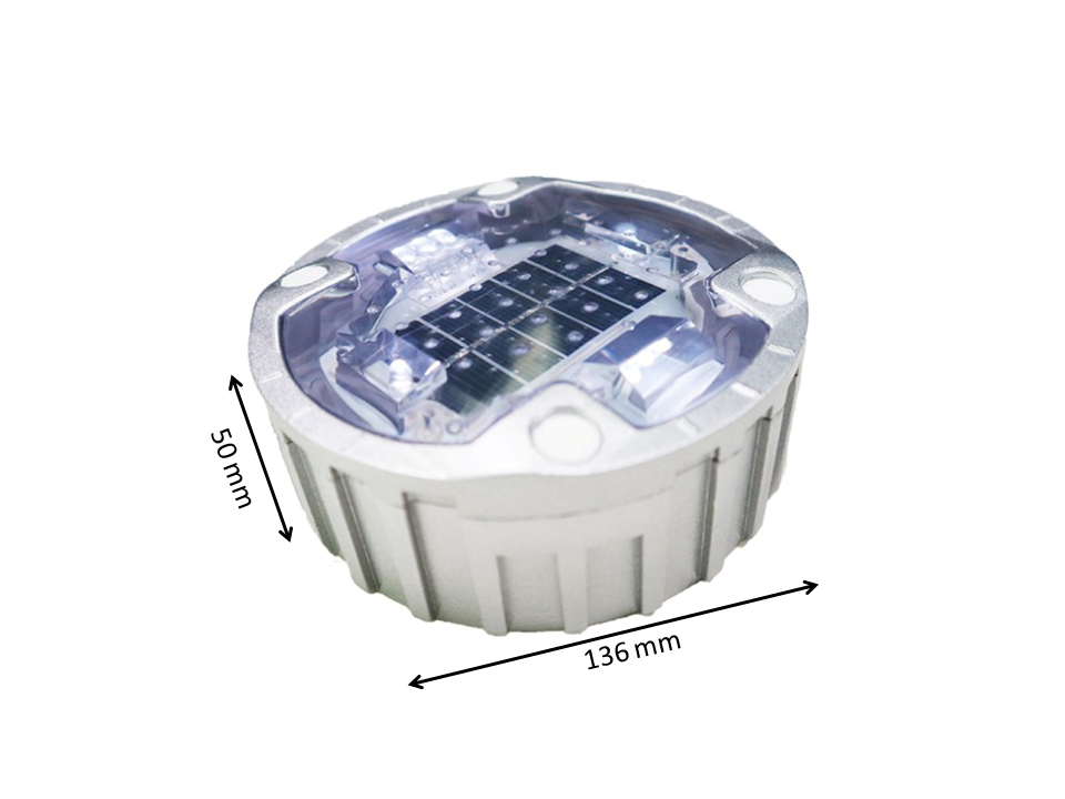 Green LED Aluminium Road Stud Cat Eye Reflector 104*123*23mm for Night Visibility