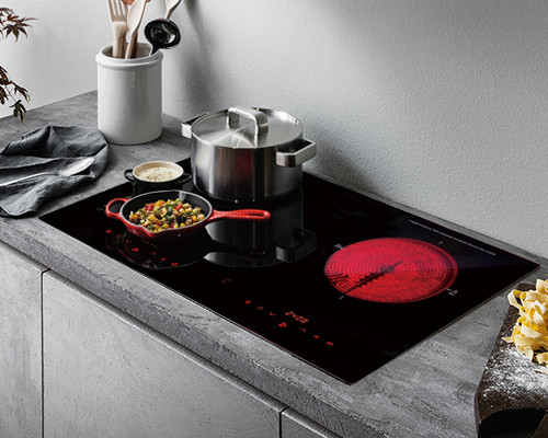 Mirror Printing Double Burner 5600W Ceramic Induction Stove